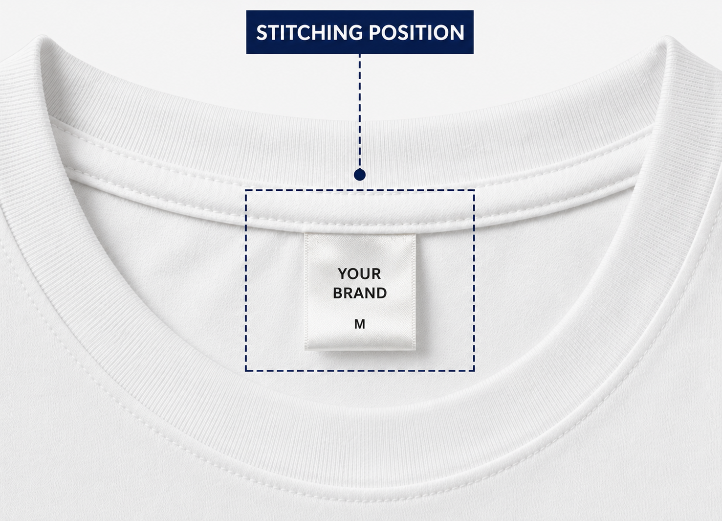 Custom Logo Satin Label