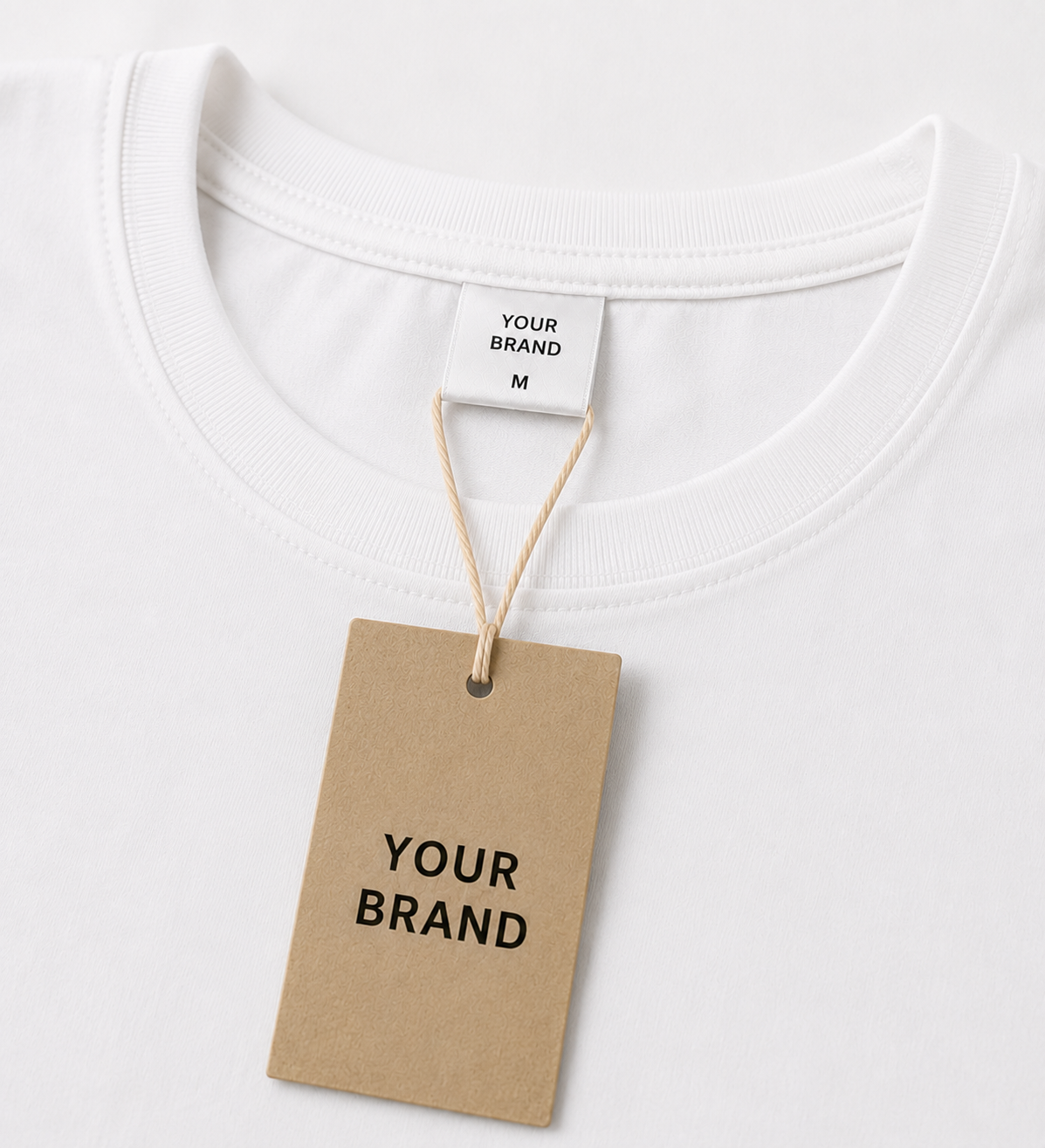 Cardboard Labels with String Tie