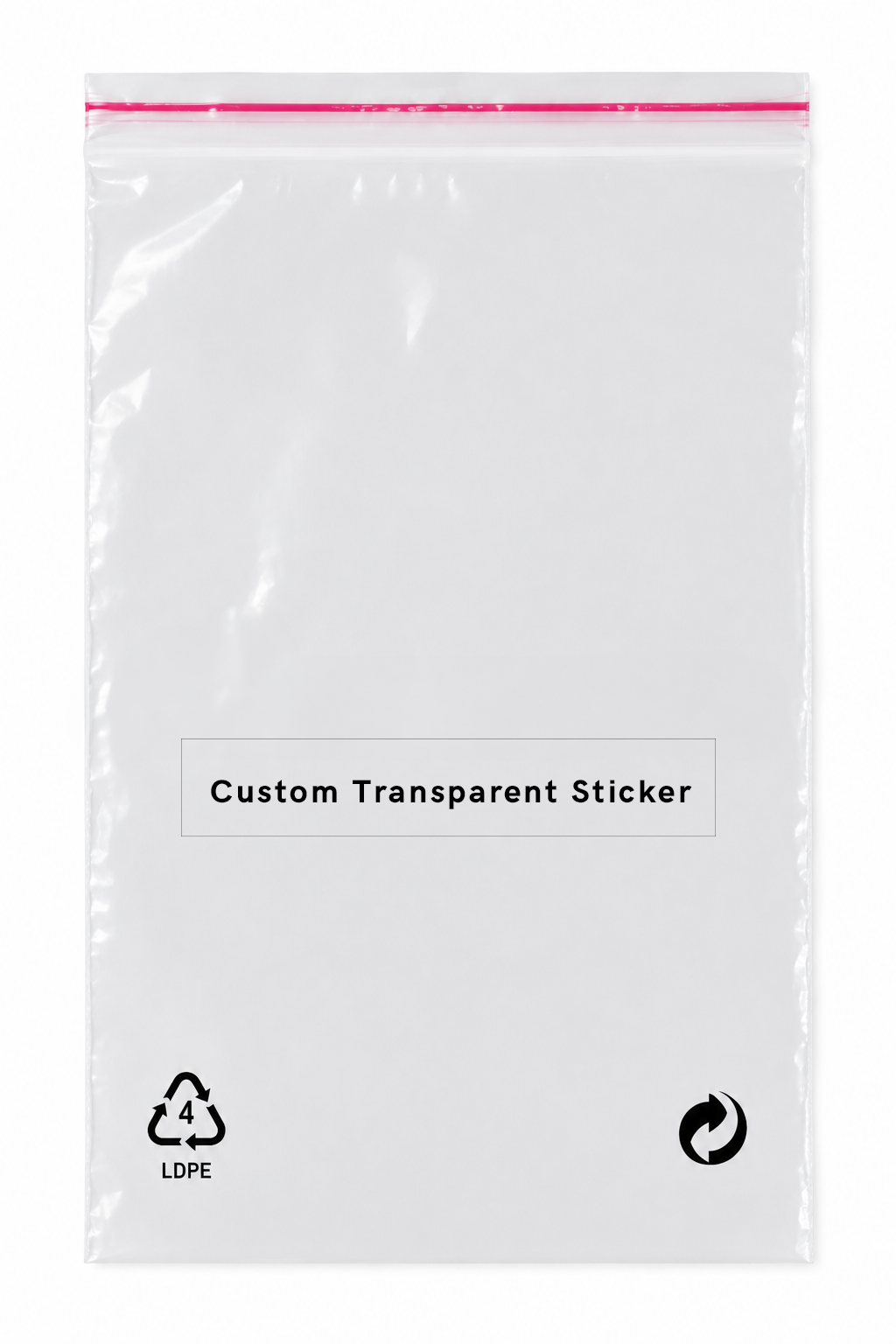 Special Transparent Sticker for Bag Tops