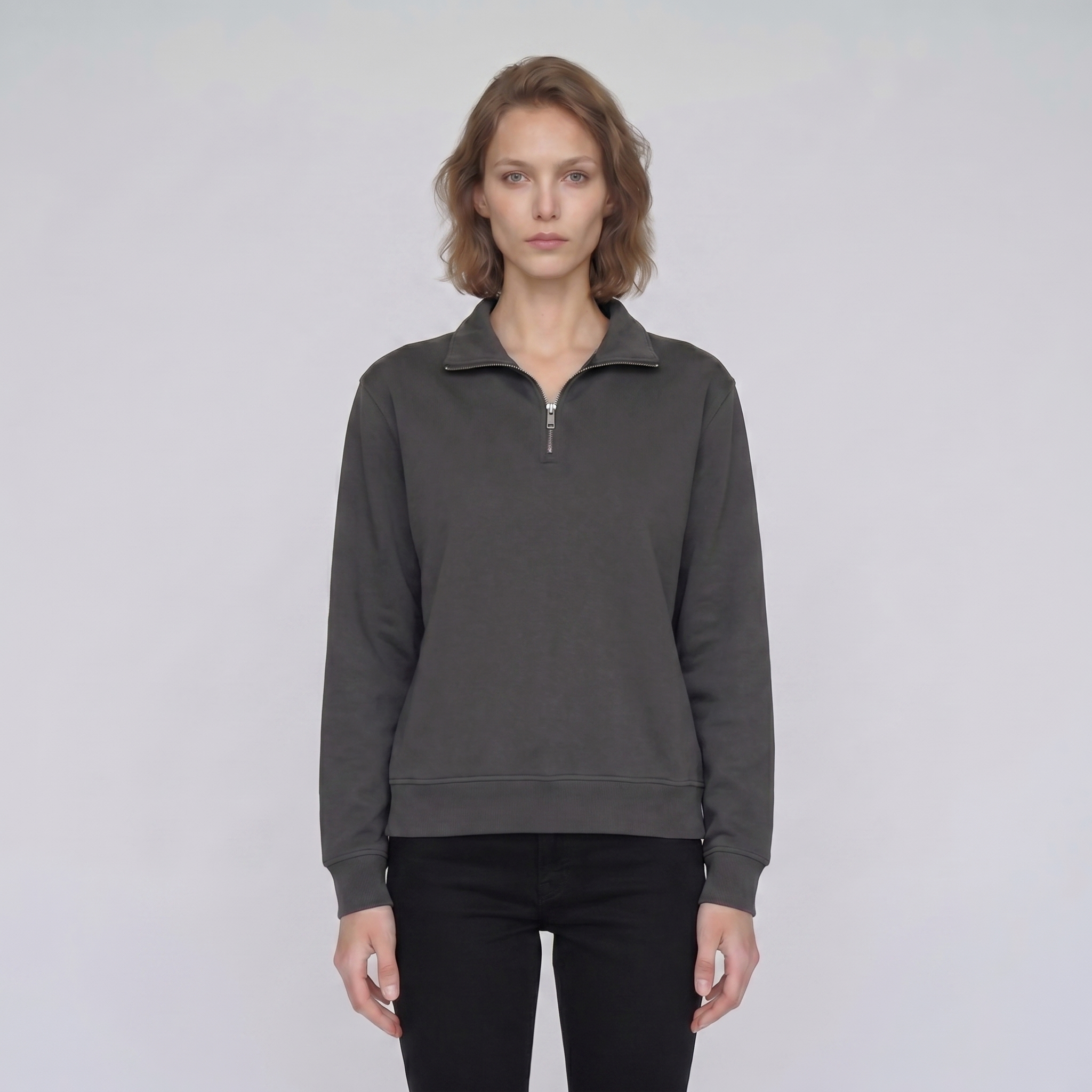 Half-zip sweatshirt