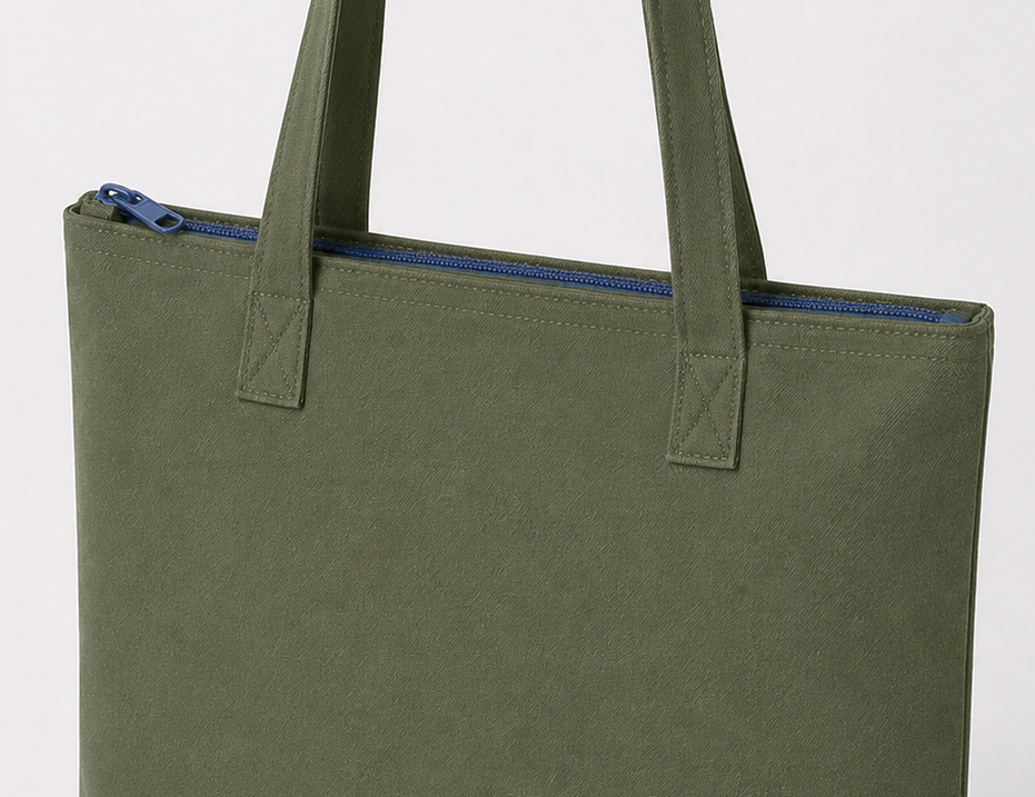 Zipped top closure