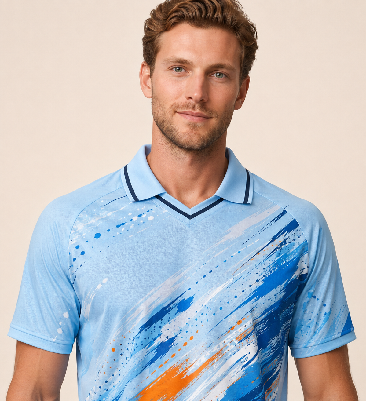 V-neck Polo Collar