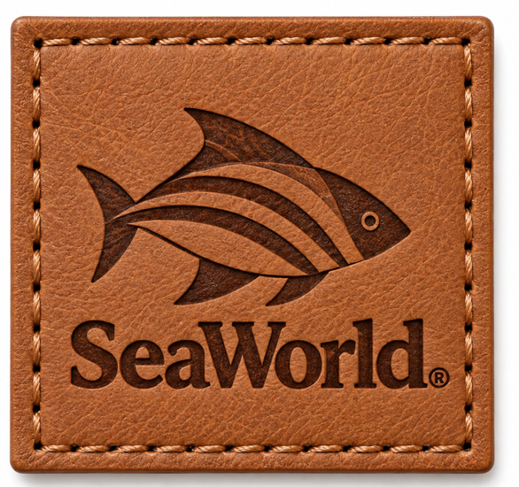 Laser-Engraved Faux Leather Label